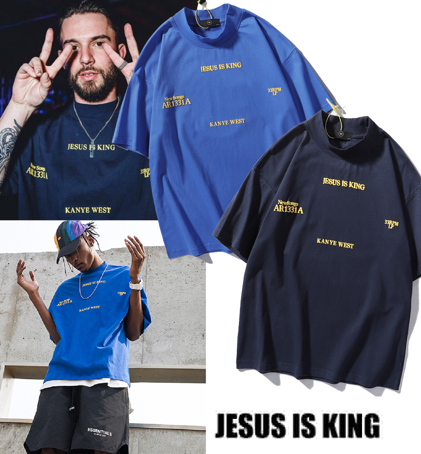 Áo Thun Cotton Tay Ngắn Dáng Rộng Phong Cách Kanye