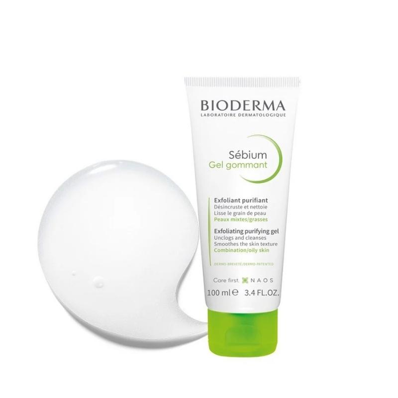 Bioderma Gel Tẩy Tế Bào Chết Dành Cho Da Dầu Mụn Bioderma Sébium Gel Gommant 100ml