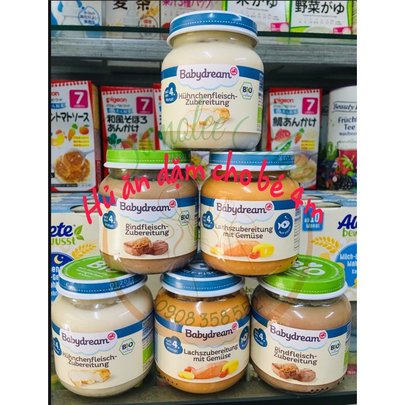 HỦ ĂN DẶM HỮU CƠ BABYDREAM MINI CHO BÉ 5M