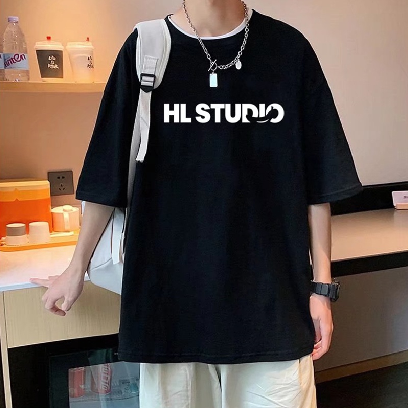 Áo Thun Nam Tay Ngắn Dáng Rộng In Chữ Thời Trang Size M-5XL