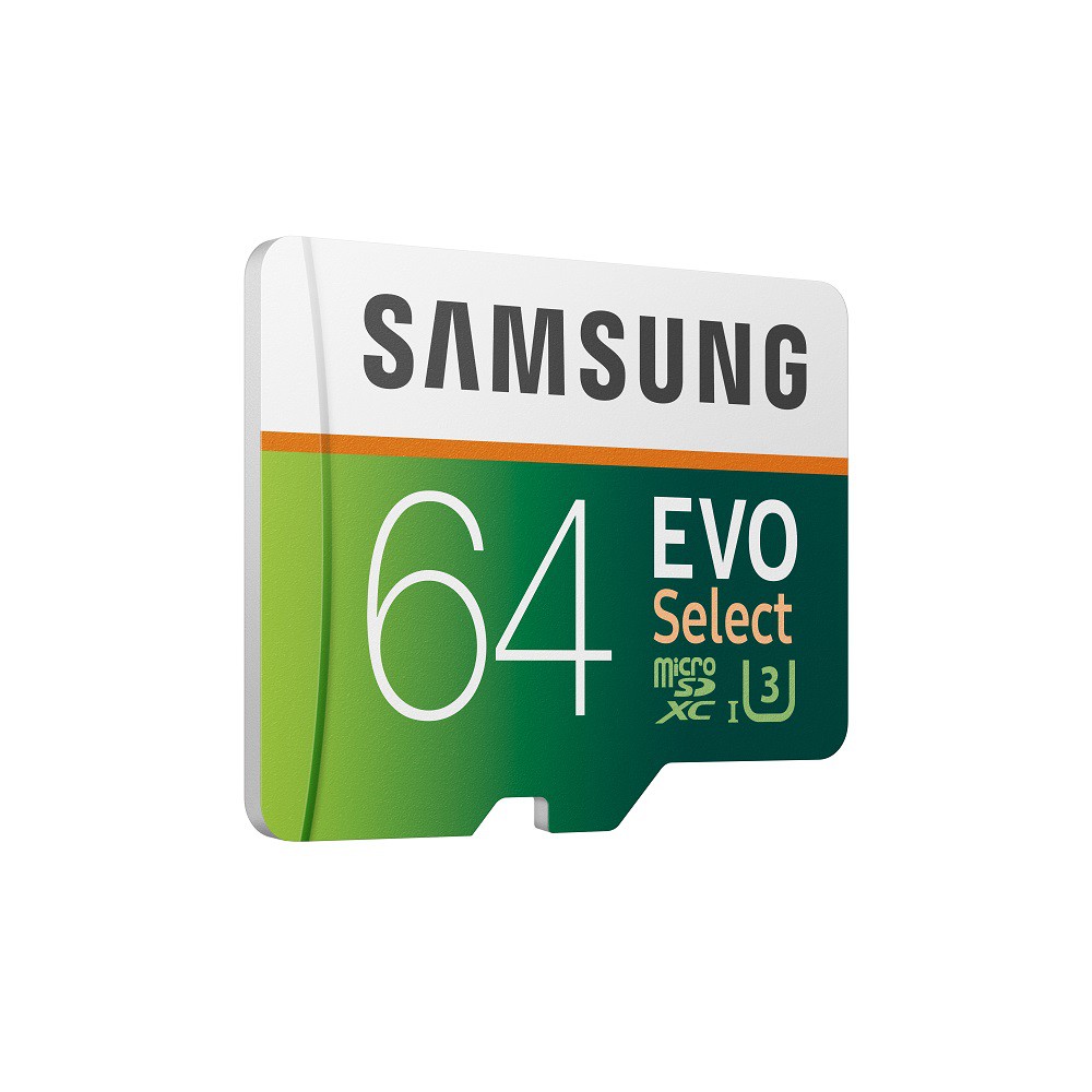 Thẻ nhớ MicroSDXC Samsung Evo Select 64GB U3 4K 100MB/s kèm Adapter (Xanh) - Nhất Tín Computer