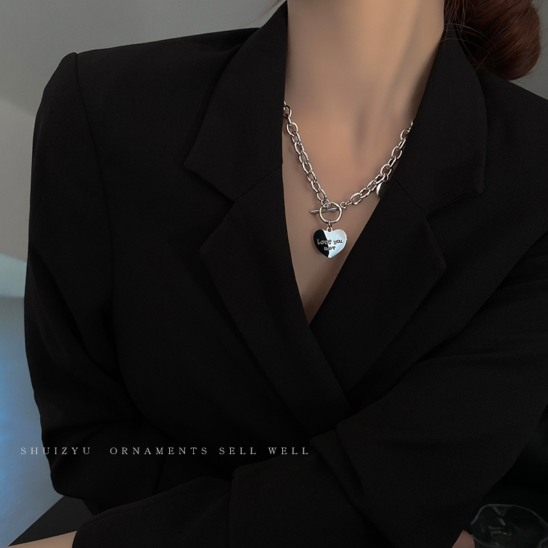 Vòng cổ Mạ Bạc Phong Cách Hip Hop Hàn Quốc Sang Trọng