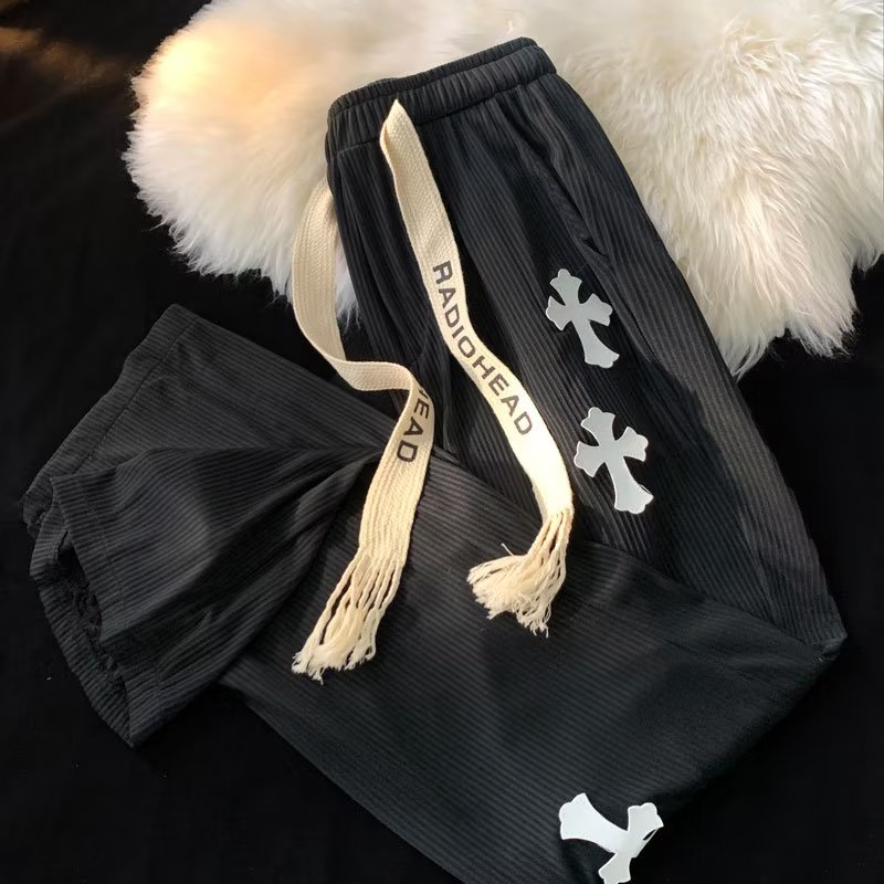 Quần ống rộng In Họa Tiết Phong Cách Hàn Quốc Dành Cho Nam Size M-3XL