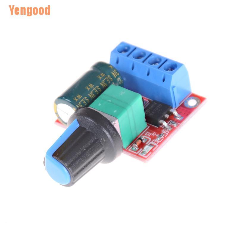 (Yengood) Mini DC Motor PWM Speed Controller 5A 4.5V-35V Speed Control Switch LED Dimmer