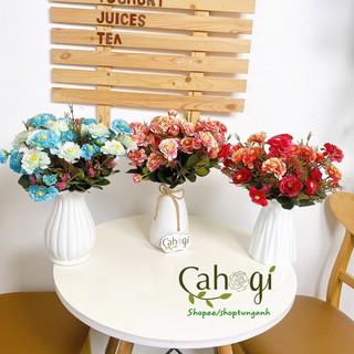 Hoa Gỉa - Chùm Mẫu Đơn Tông Màu Vintage