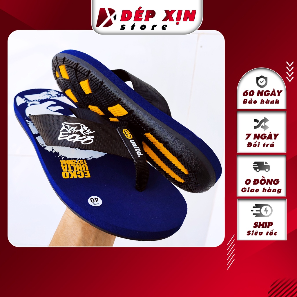 Dép Xỏ Ngón Ecko Thái Lan Cao Cấp Màu Xanh siêu êm siêu bền đi nước thoải mái