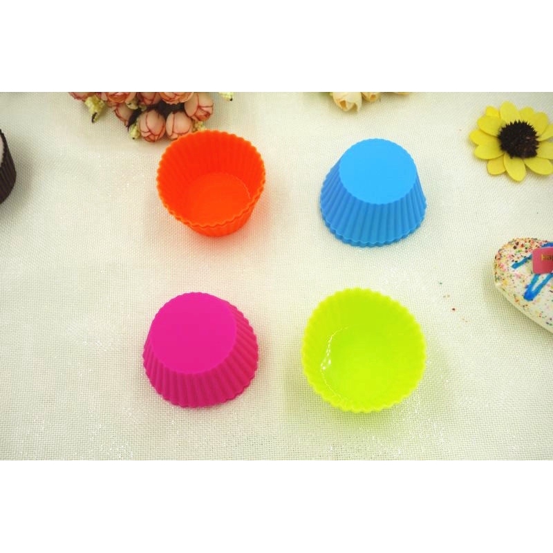 6 Khuôn Làm Bánh Muffin Bằng Silicon