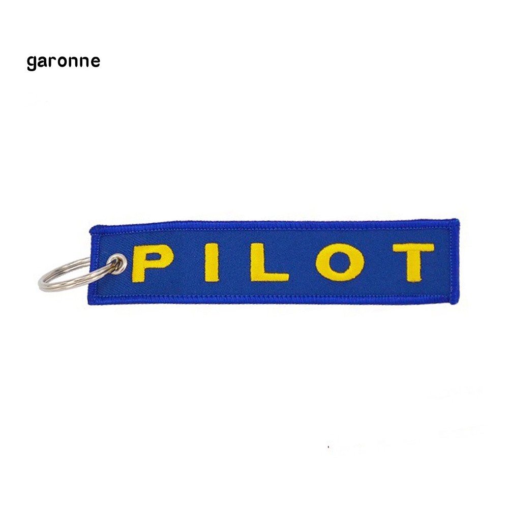 Móc khóa trang trí gắn hình chữ Pilot Danger Ride or Die Crew độc đáo