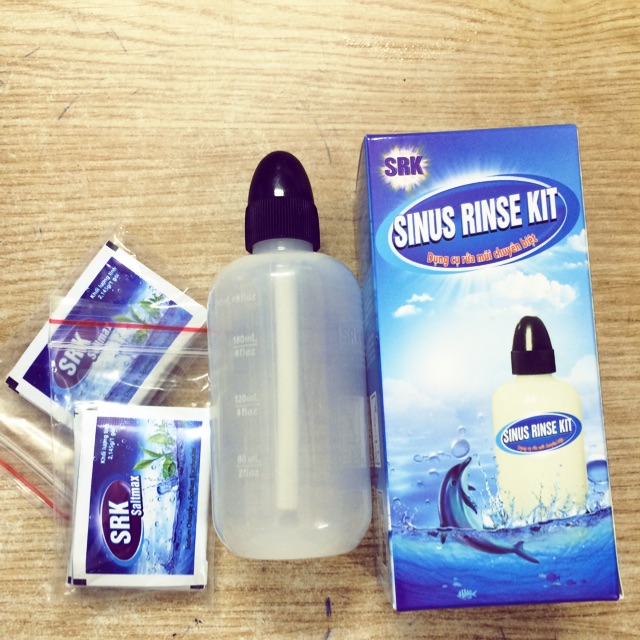 Bộ dụng cụ rửa mũi Sinus rinse kit & saltmax Người lớn