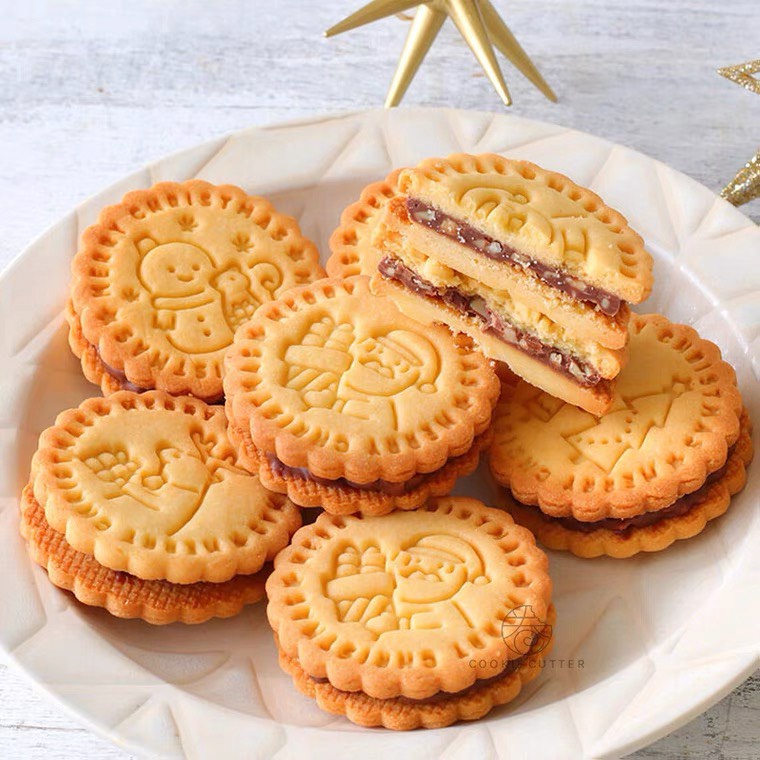 Khuôn 4 Nhấn Bánh Quy Đặc Noel Giáng Sinh Cotta