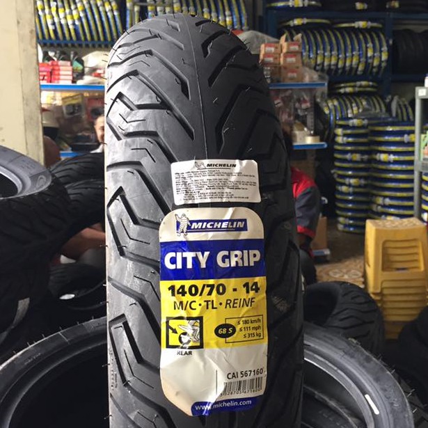 Lốp MICHELIN 140.70-14 CITY GRIP MC TL 68S Vỏ xe máy MICHELIN size 140.70-14  MC TL 68S