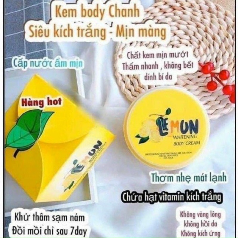 Kem lemon chanh kích trắng da