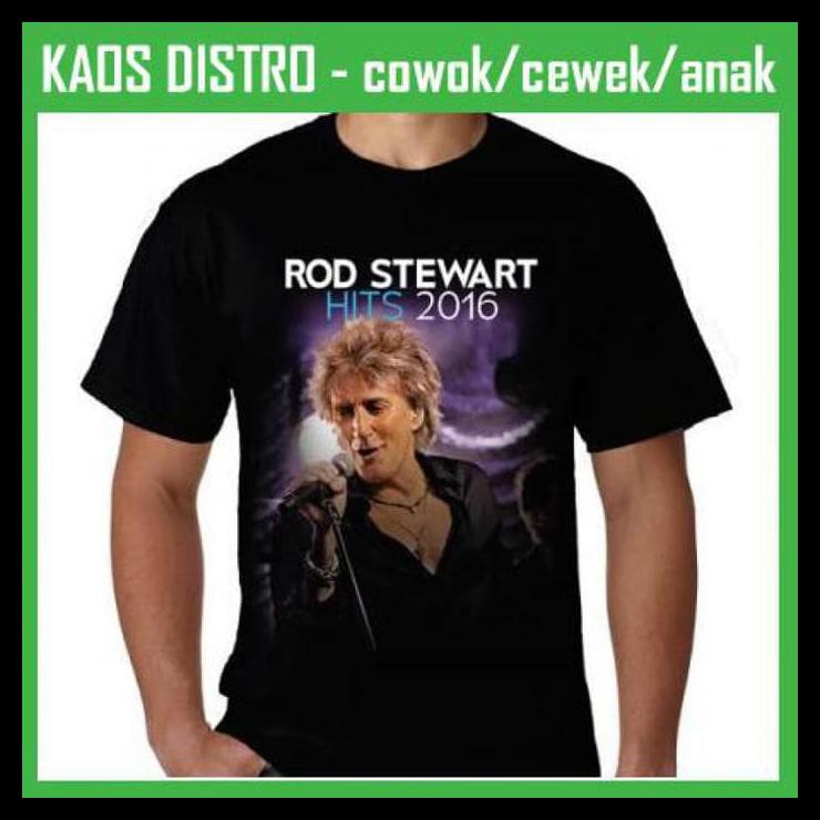 Mới Áo Thun In Họa Tiết Rod Stewart - Hits 2016 Tour Dates 2016 Kl61 Oblong Distro Free Ongkir