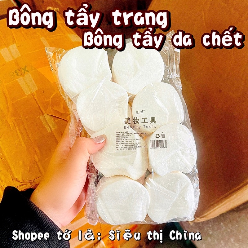 Bông Tẩy Da Chết Hoá Học 1200 Miếng Cao Cấp Bông Tẩy Trang Sạch Sâu Siêu Dai