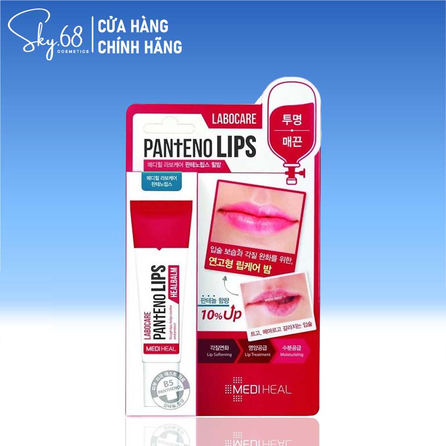 Son Dưỡng dùng cho môi khô nứt nẻ Mediheal Labocare Panteno Lips Healbalm 10ml ( Dùng Ban Đêm )