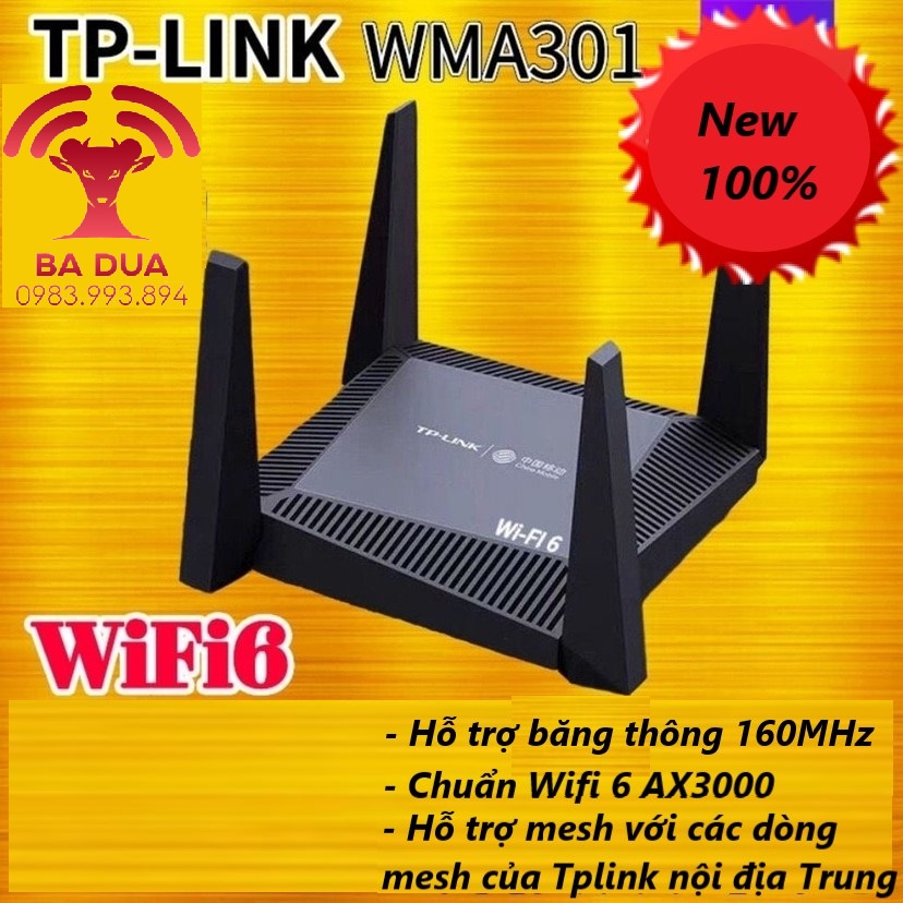 Bộ Phát Wifi Mesh Wifi 6 Dual Wan Tplink TP-Link WMA301 AX3000