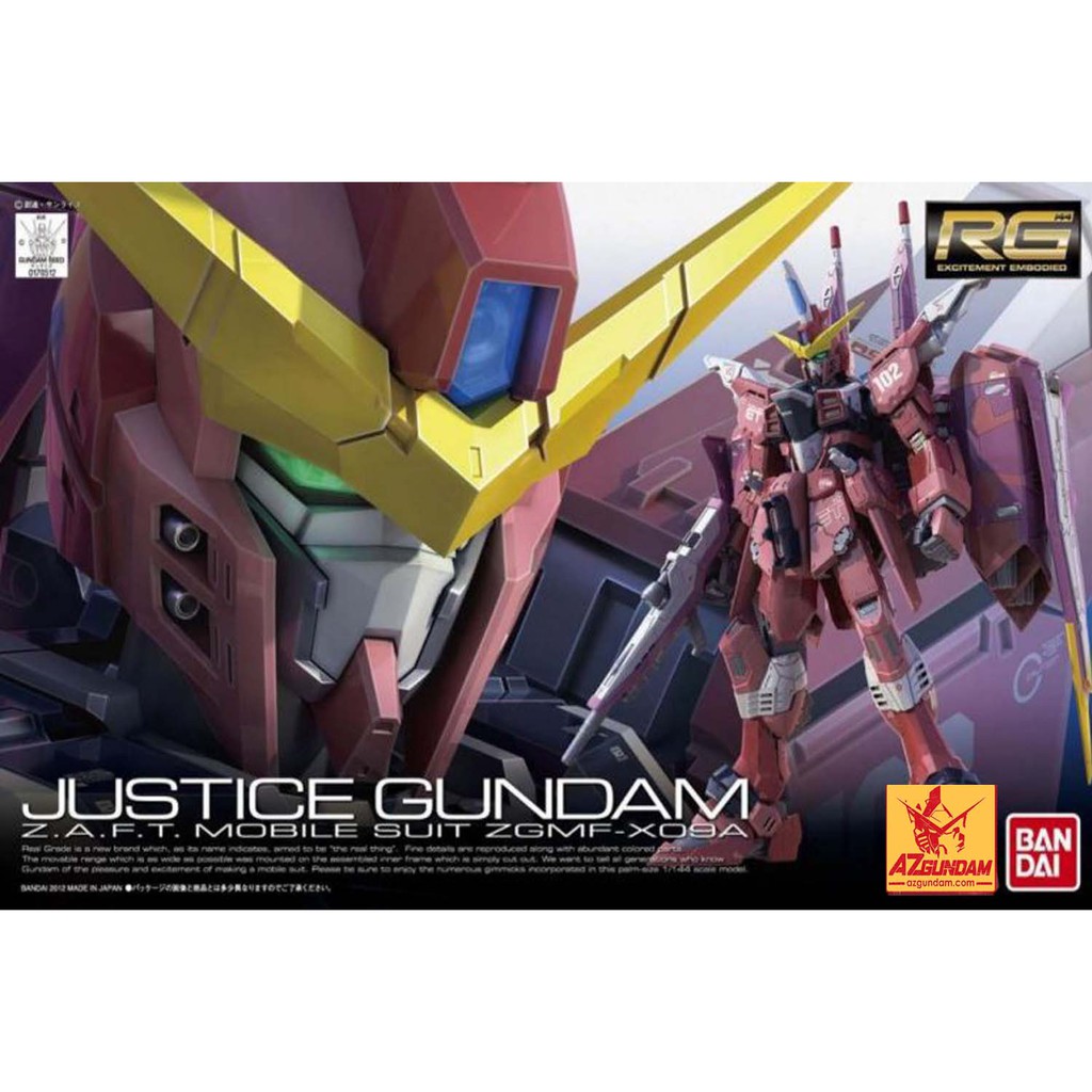 Mô Hình Gundam RG 09 Justice Gundam Tỉ Lệ 1/144