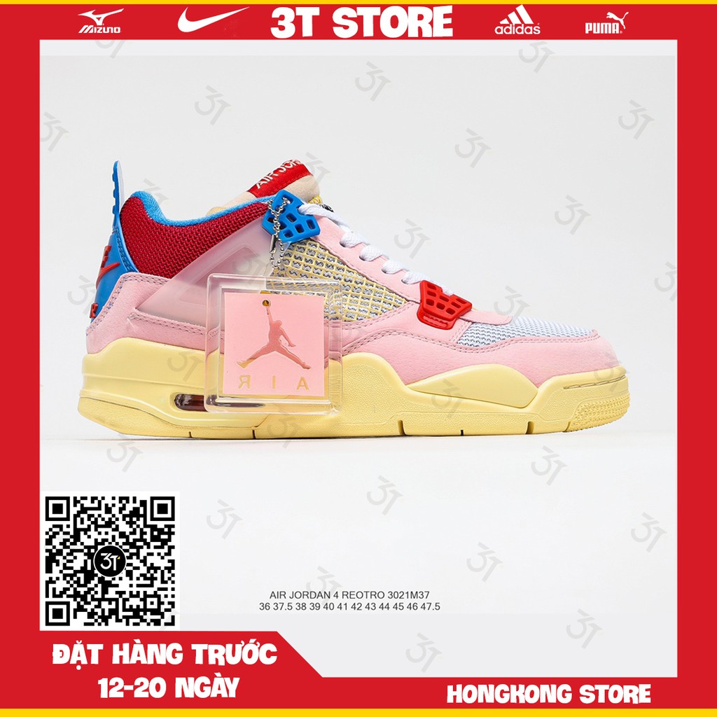 GIÀY SNEAKER MÃ SẢN PHẨM_Union LA x Nike Air Jordan 4 Retro SPSP"Guava Ice" NHIỀU MÀU PHONG CÁCH FULLBOX + FREESHIP