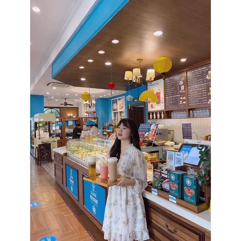 [ẢNH THẬT+VIDEO] Váy Hoa Nhí Vintage Tay Dài Chun Eo Ullzzang | BigBuy360 - bigbuy360.vn