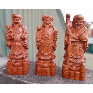 Bộ tam đa cao 30cm gỗ hương nam phi