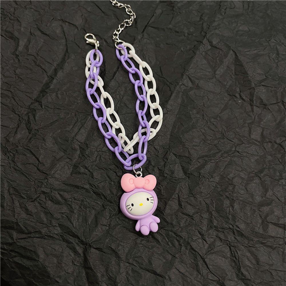 JARRED Vòng Đeo Tay Bằng Resin Màu Kẹo Hình Thỏ Hoạt Hình Phong Cách Harajuku Dễ Thương Dành Cho Bạn