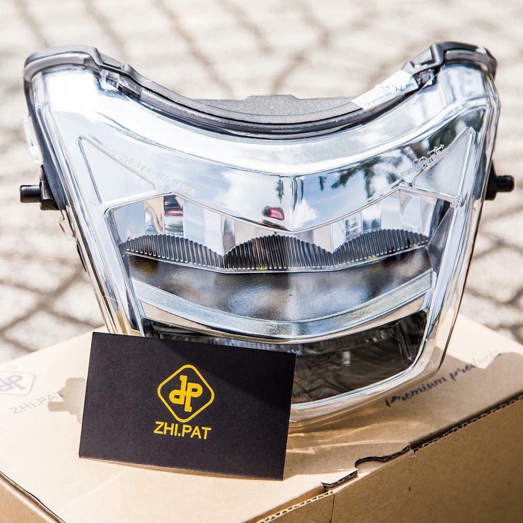 Chóa đèn led EXCITER 150, đèn pha led Ex 150 2 tầng Zhi.pat chính hãng - Bảo Hành 1 Năm