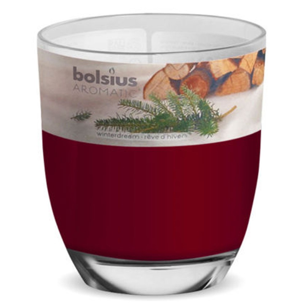 Ly nến thơm tinh dầu Bolsius Winterdream 105g QT024350 - hương gỗ thông, thơm phòng, thư giãn, khử mùi, không khói