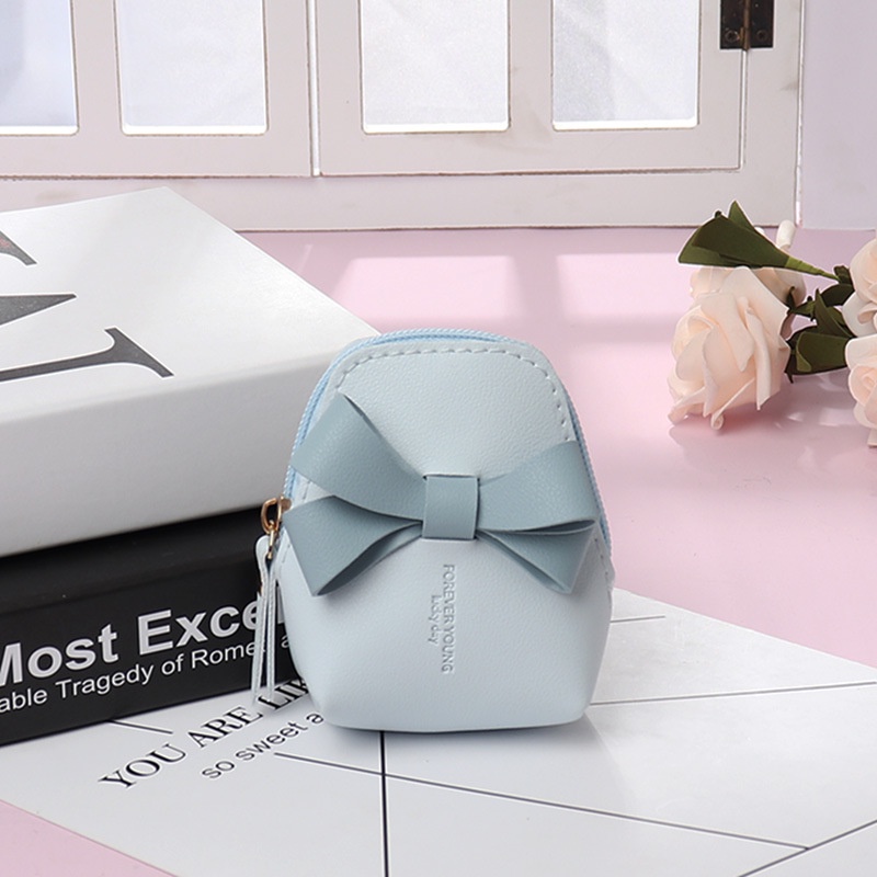 Ví Nữ Nhỏ Da PU Đính Nơ Xinh Xắn Mới Cho Nữ