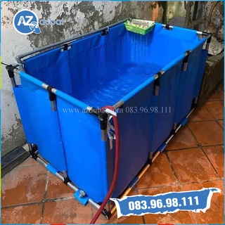 Bể bạt nuôi cá koi kt 1.5x1x0.8m - ý tưởng việt