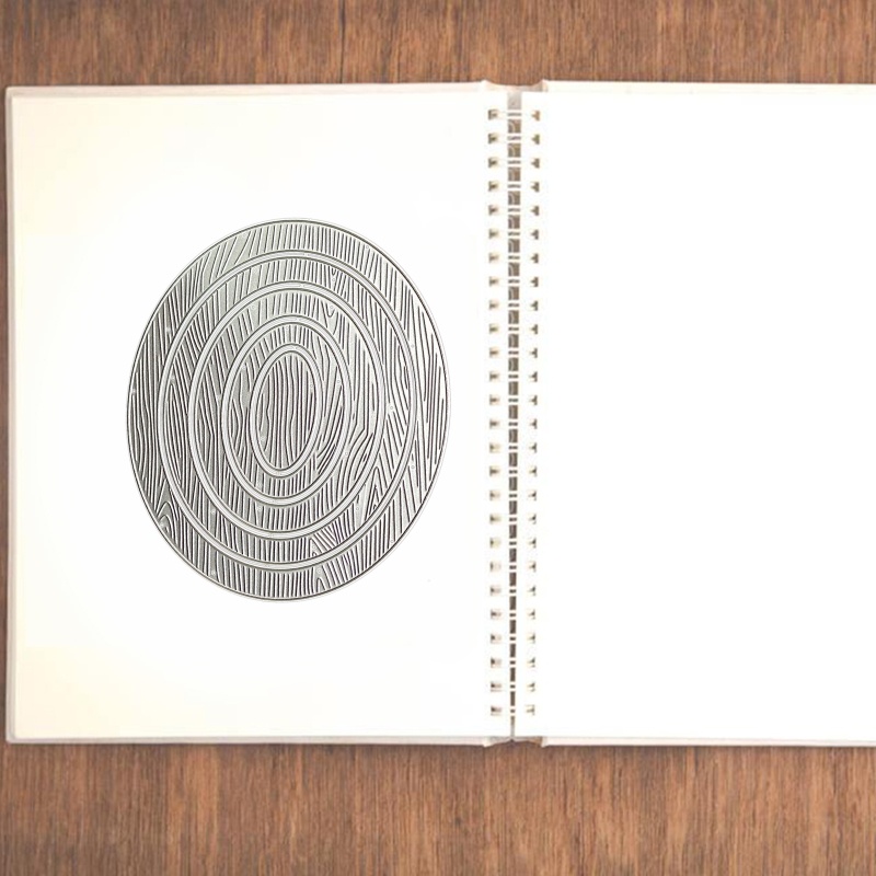 Khuôn Cắt Giấy Kim Loại Hình Tổ Ong Hình Oval