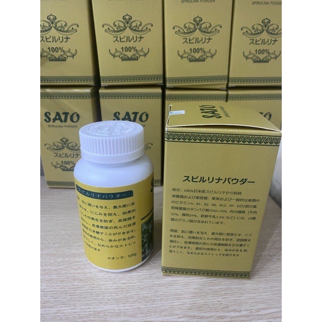 Bột tảo Xoắn Sato NB - Cấy Tảo Nano 100g