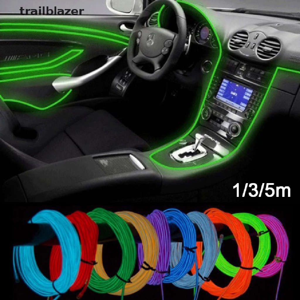trailblazer 1/3/5M Glow Wire Cable LED Neon  DIY Costume Clothe Luminous Car Light Party Dec UIO