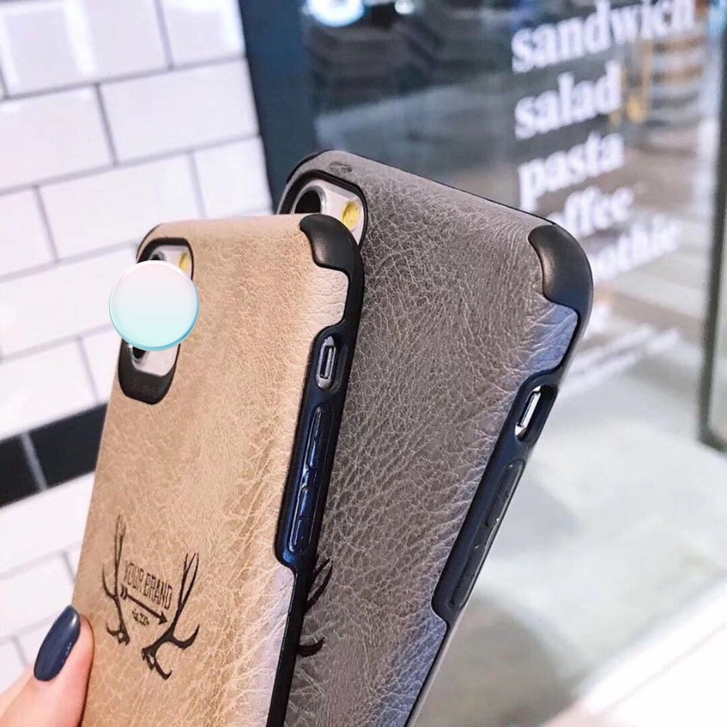 Ốp Lưng Iphone da LoGo Huơu cho iphone 6/6plus/7/7plus/8/8plus/x/xsmaxx/11/11pro max/ip12/12promax