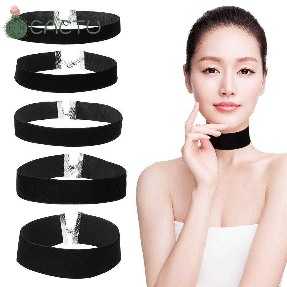 Vòng cổ choker vải nhung thanh lịch nhiều kích thước