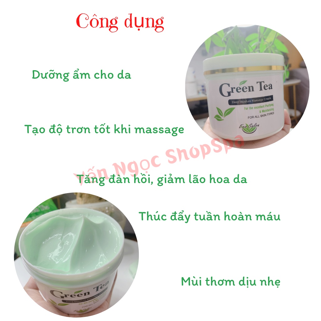 Kem massage Trà Xanh Green Tea HQ