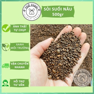 500gr Sỏi suối nâu, sạn suối nâu trải nền hồ cá, hồ thủy sinh