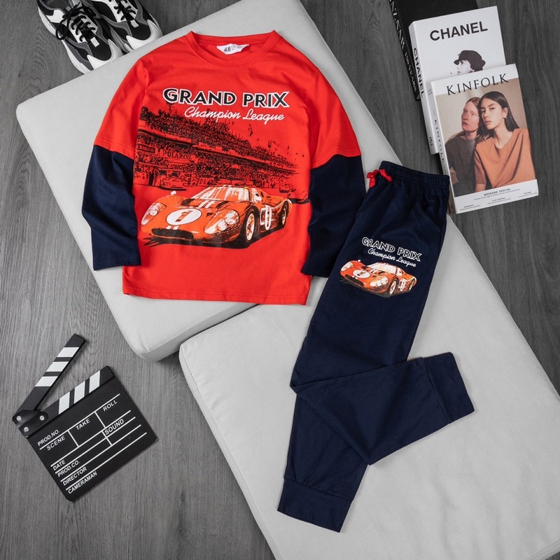 Bộ dài tay bé trai size đại 23-57kg, bộ thun cotton bé trai lớn