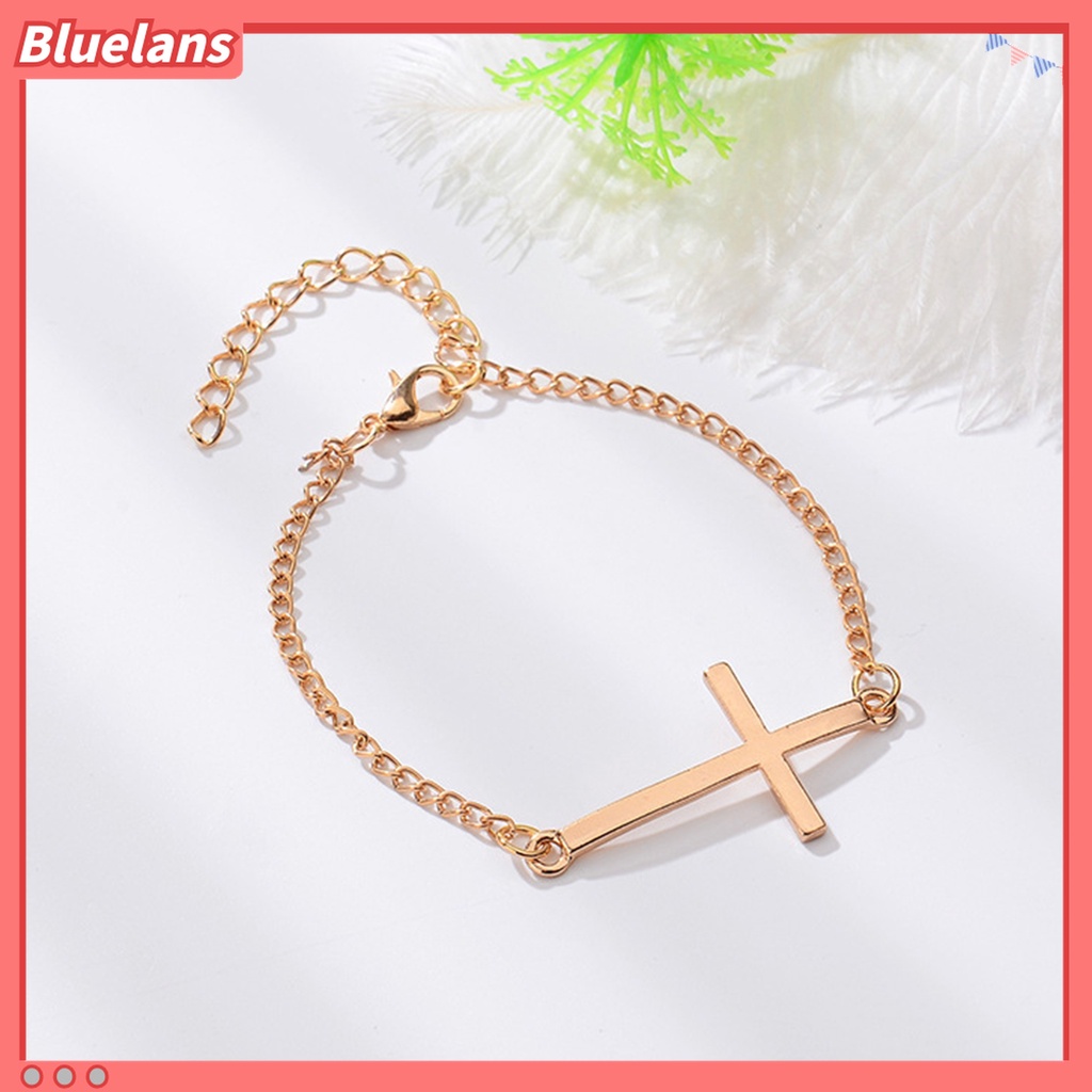 Vòng tay hợp kim thánh giá 3 màu tùy chọn dành cho nữ