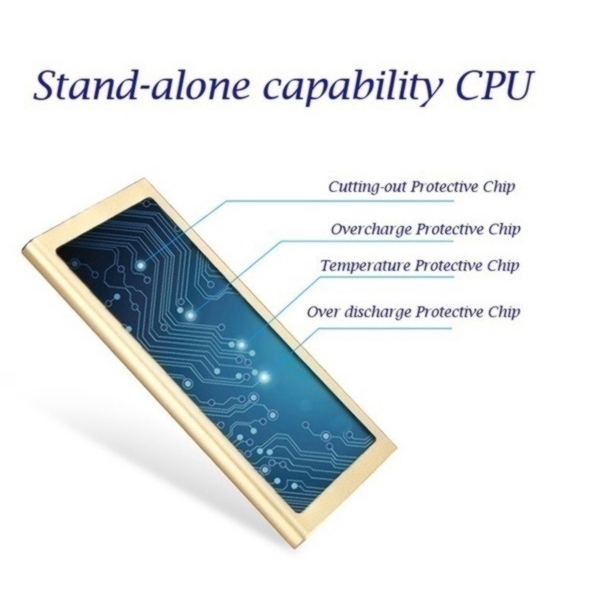 KRECOO Pin sạc dự phòng 20000mAh PN-962 dạng mỏng sử dụng năng lượng mặt trời chuẩn sạc nhanh 3.0 màu đen