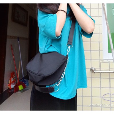 ( MÀU ĐEN) Túi kẹp nách vải dù không thấm nước dây xich S010 | BigBuy360 - bigbuy360.vn