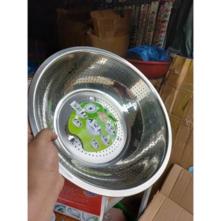 rổ inox lỗ nhỏ 36cm