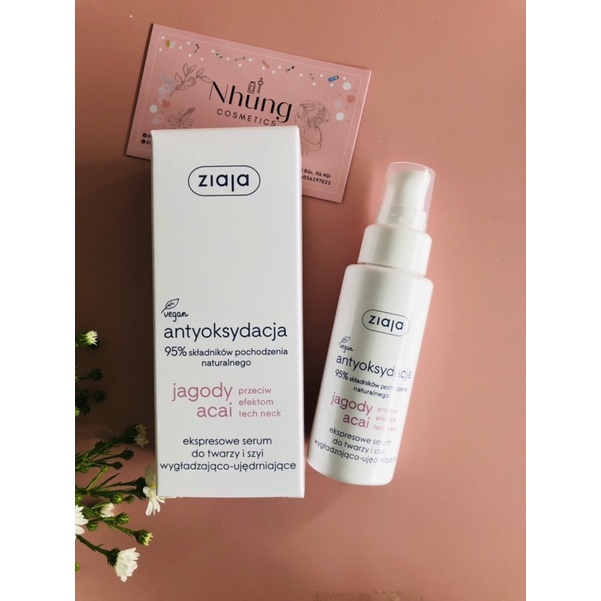 SERUM DƯỠNG DA ZIAJA ANTYOKSYDACJA JAGODY ACAI SERUM 50ml