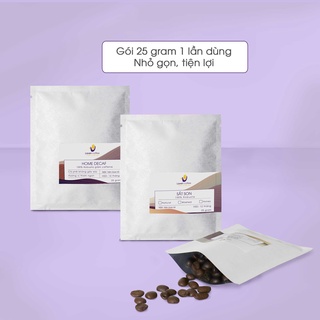 Cà phê rang xay pha phin 25gr, nguyên chất, gói dùng thử - Laven Coffee