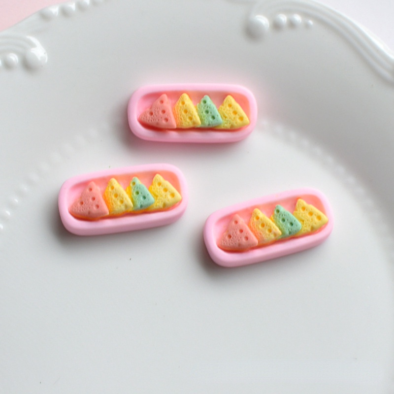 Set 10 Bánh Macaron Bằng Nhựa Resin Trang Trí Sổ Tay Diy