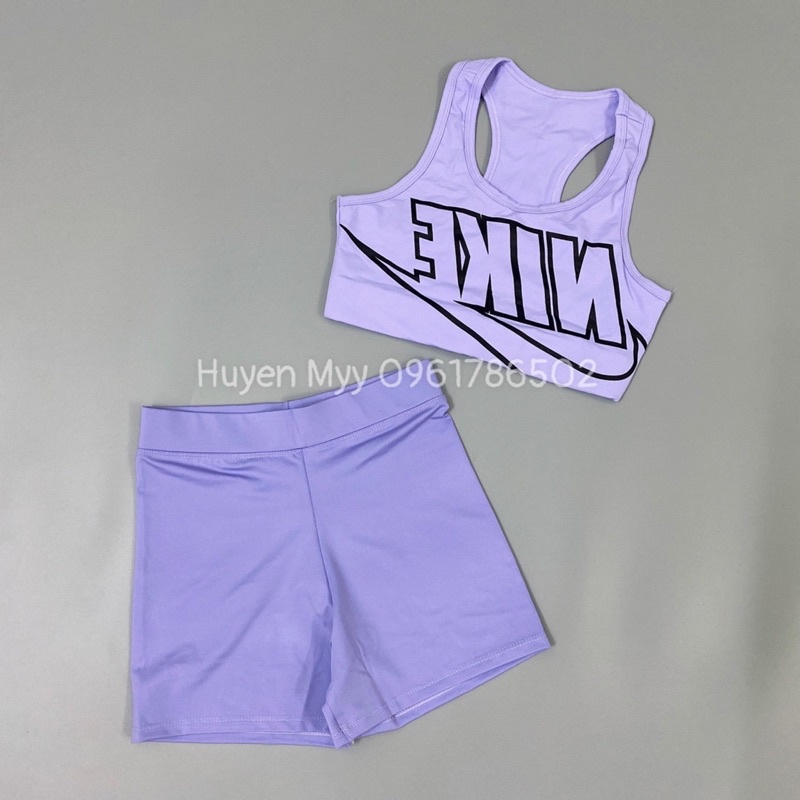 SET ĐỒ TẬP IN CHỮ ĐÙI TRƠN CỰC XINH