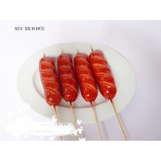 Xúc xích đức _ 1 cây _  Mô hình xiên que bằng nhựa