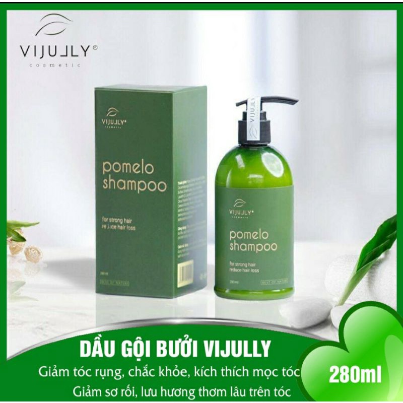 Dầu Gội Bưởi Vijully Ngăn Gãy Rụng & Làm Dày Tóc Dành Cho Da Đầu Nhờn 280ml