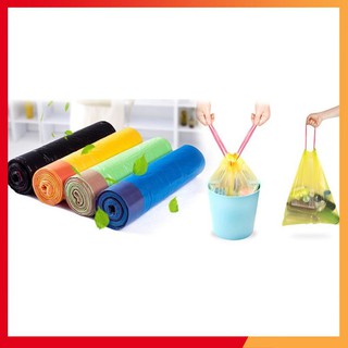 Cuộn 15 Túi Đựng Rác Sinh Học Có Dây Rút - Túi Rác Cỡ Lớn NPN (Tổng kho gia dụng giá tốt)