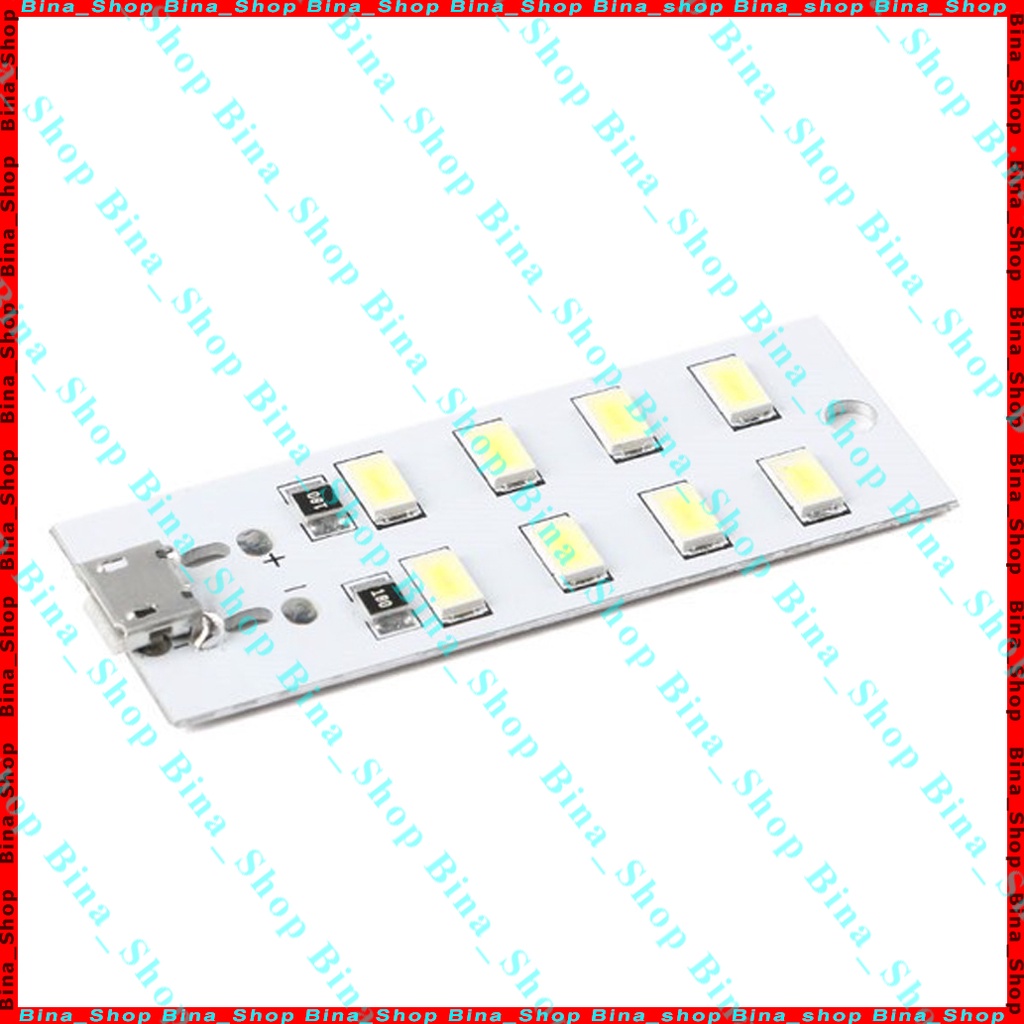 Đèn Led 5V 8 bóng sáng ấm cổng micro USB