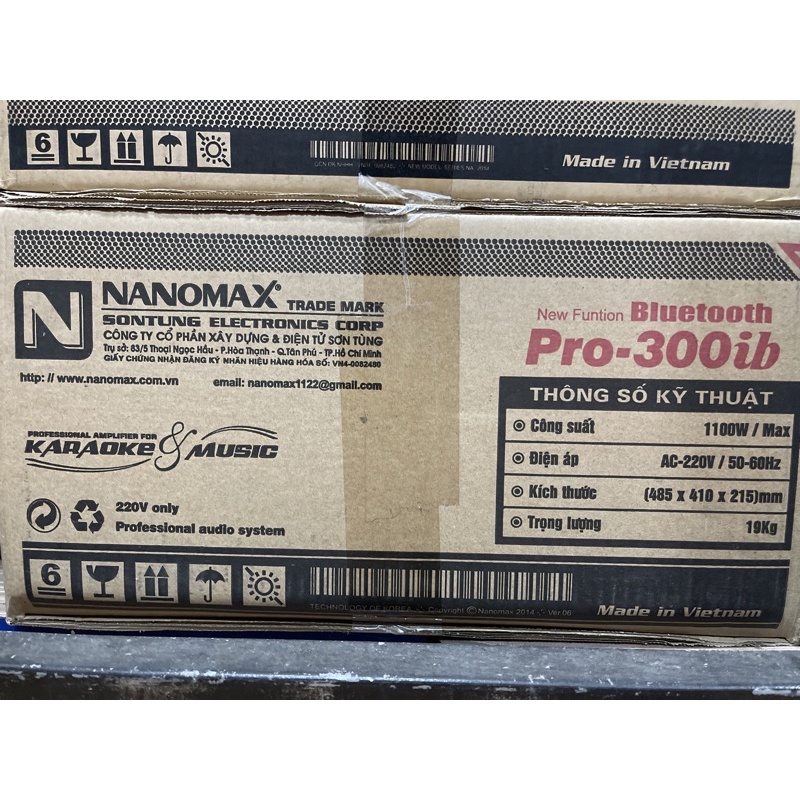 Amply Bluetooth Nanomax thùng nỉ - 100 ib, 200 ib, 300 ib. Hàng trưng bày thanh lý